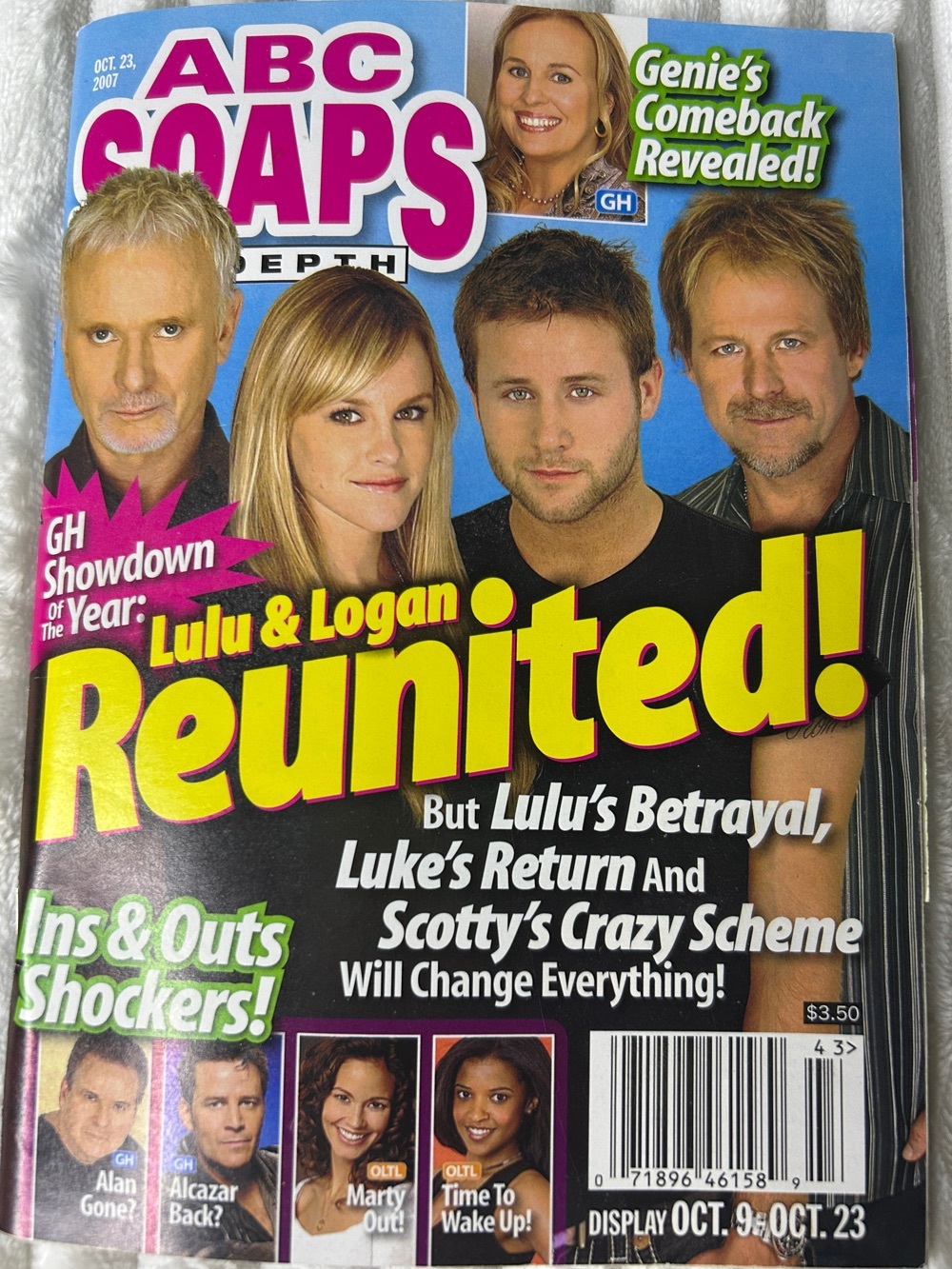 10/09/2007 -10/23/2007 Vintage ABC Soaps In Depth Magazine - Volume 11 Issue 43
